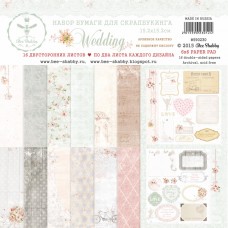 Набор бумаги для скрапбукинга Wedding от Bee Shabby